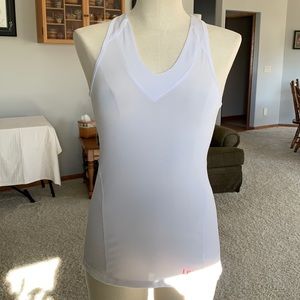 Lija White Tank Top, Size Medium